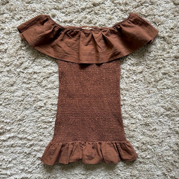 Anthropologie Smocked Off The Shoulder Dress NWT - Picture 5 of 10